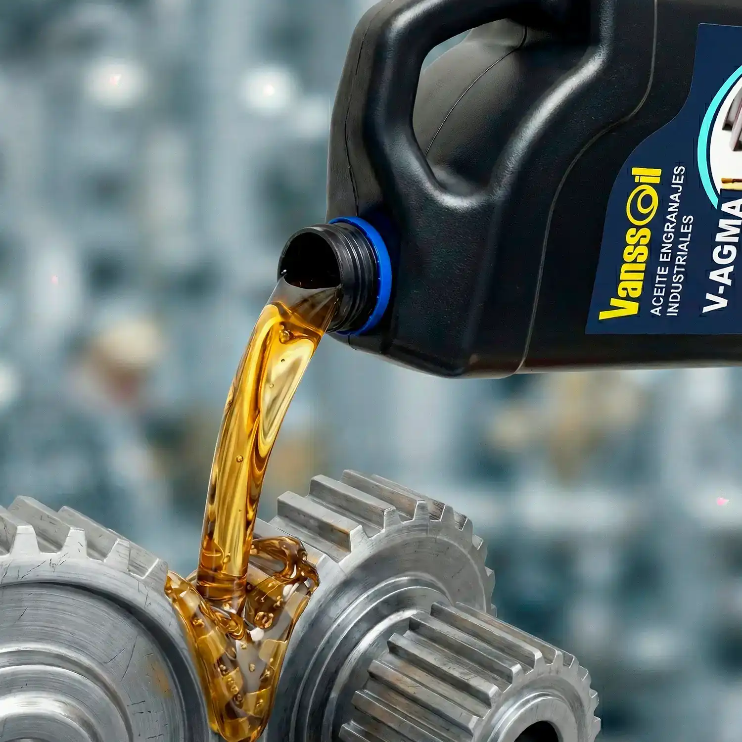 envase galon aceite engranajes chorreando aceite vanssoil