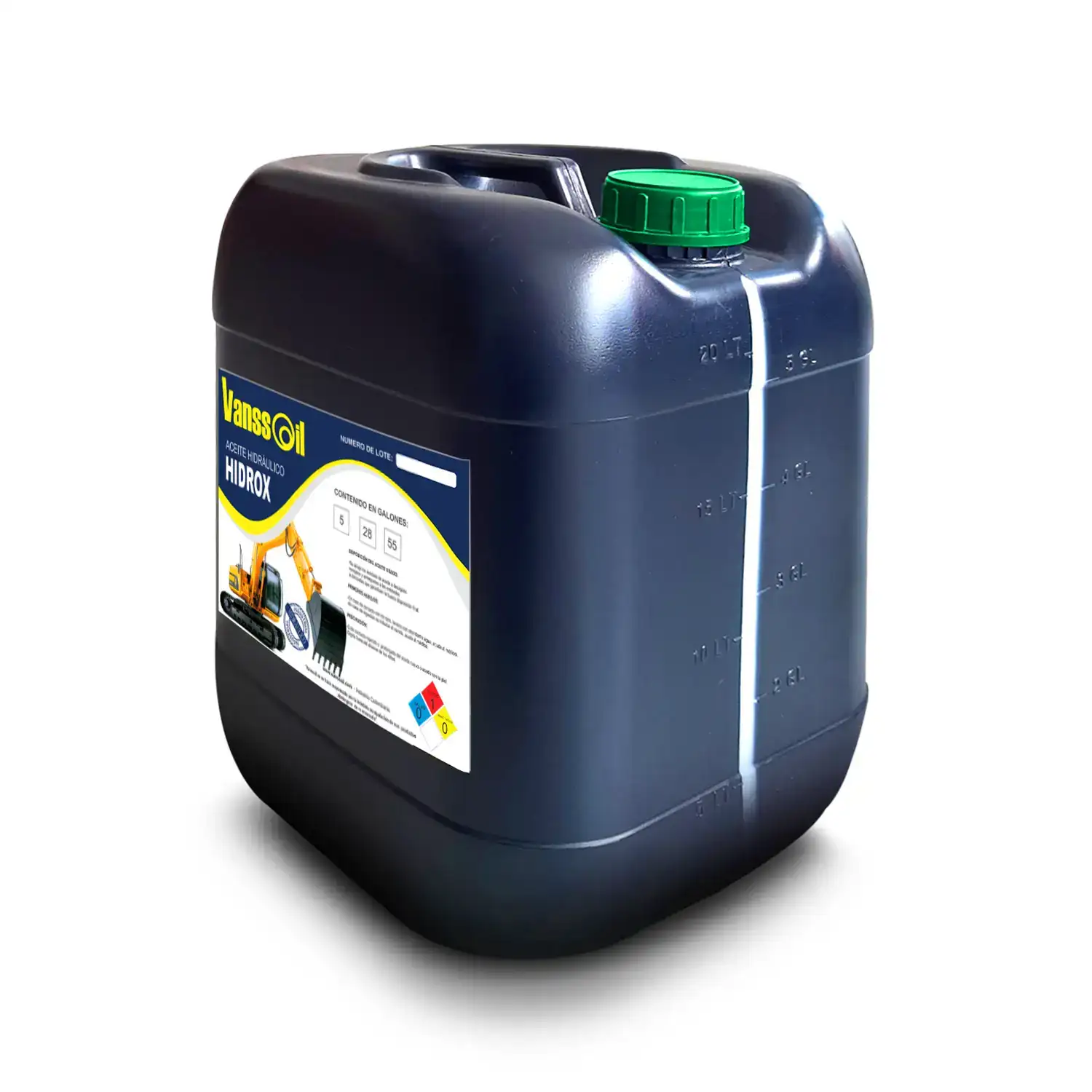 garrafa aceite industrial hidraulico vanssoil