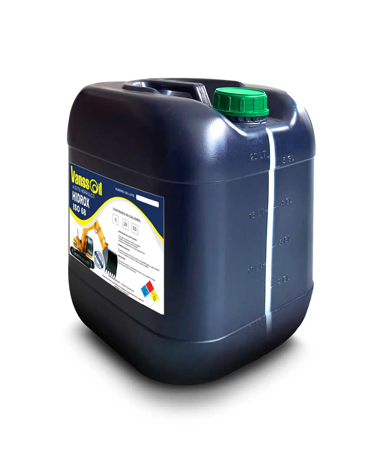 garrafa iso 68 aceite industrial vanssoil