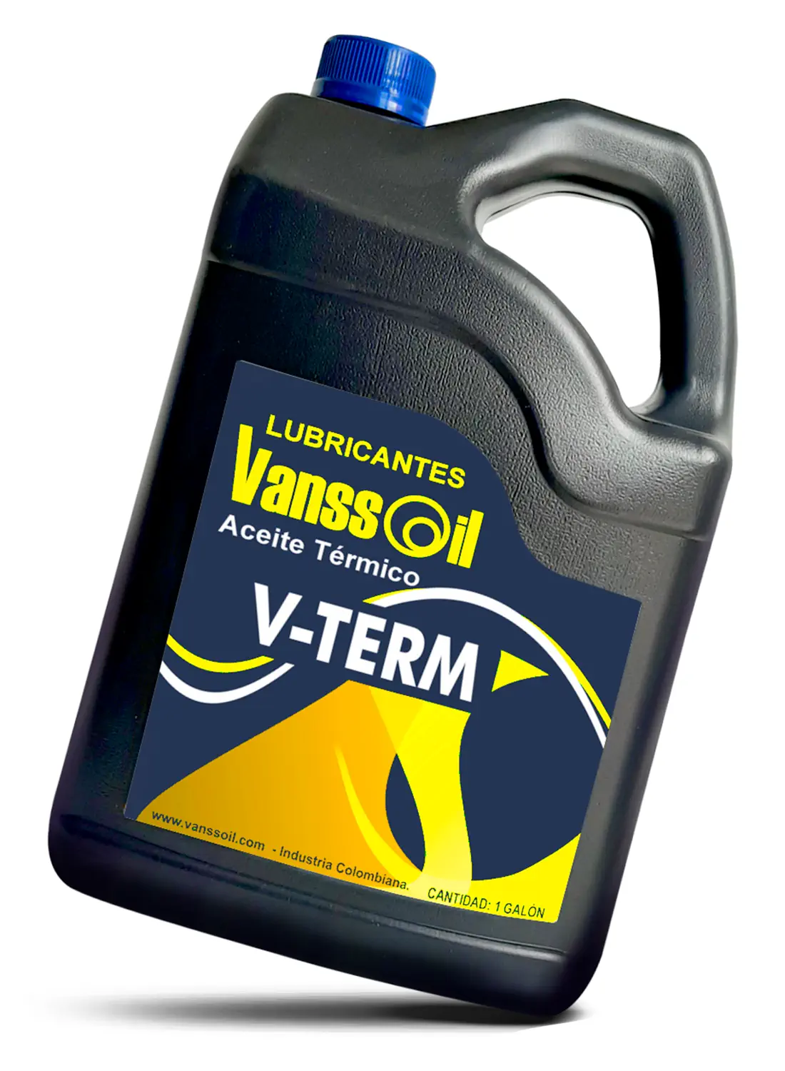 galon aceite termico fondo blanco