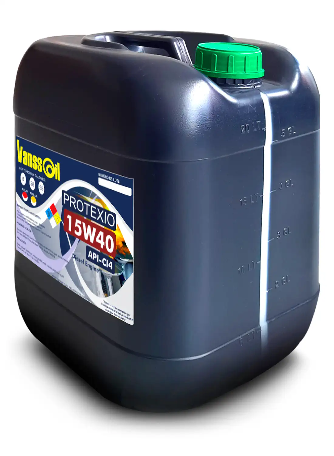 garrafa 15w40 isometrica fondo blanco