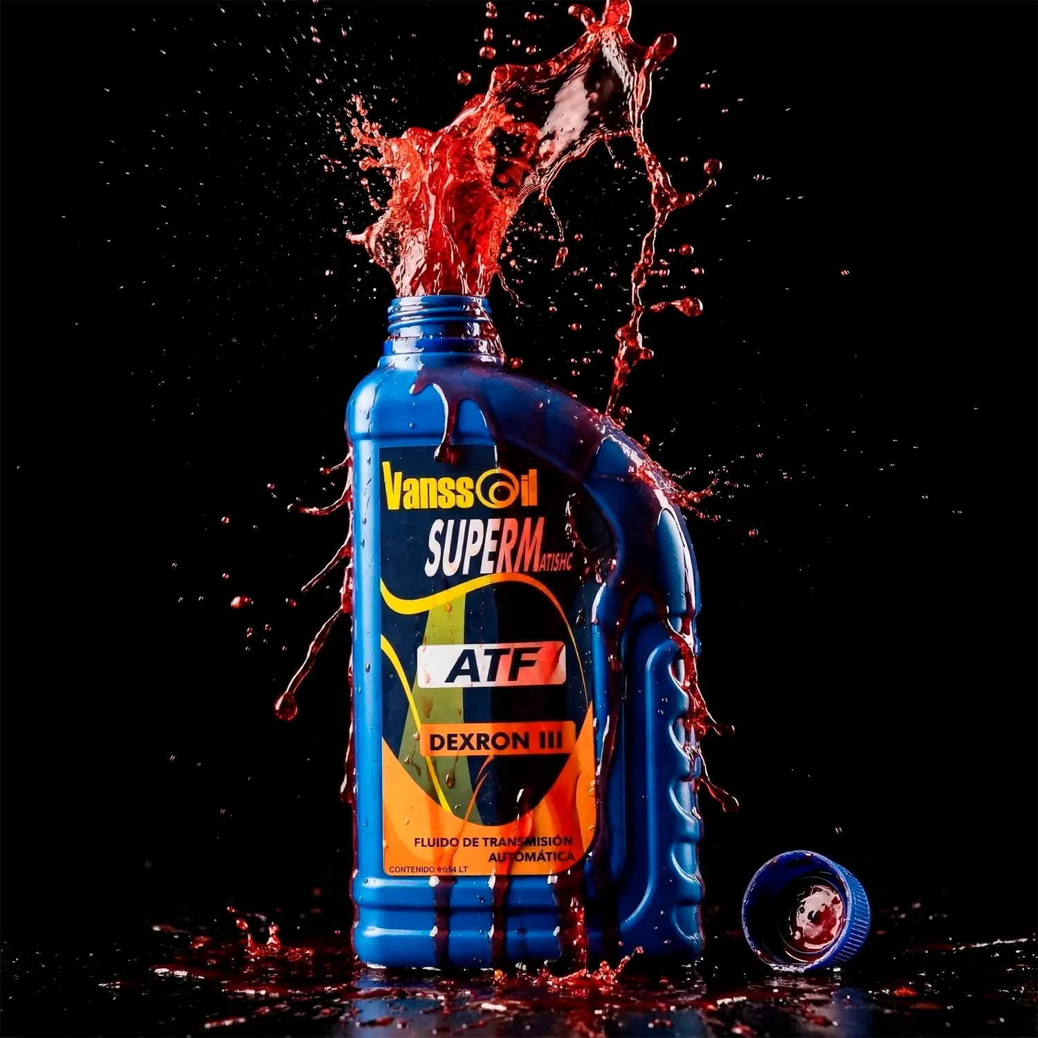 cuarto atf vanssoil destapado chorreando aceite para transmision automatica